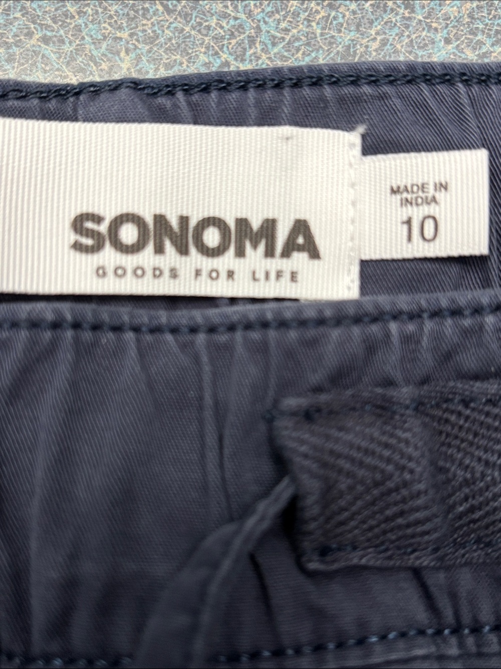 Sonoma Women’s Navy Drawstring Skimmer - Picture 4 of 6